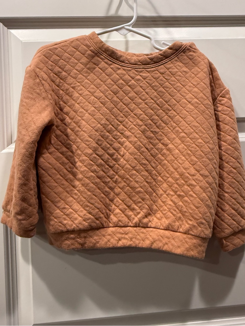 Quilted Crewneck Sweater in Gold - soft and cozy!